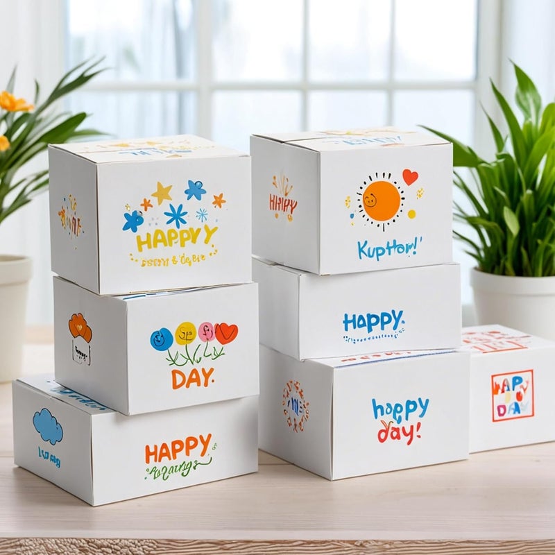 SPEPLA 7x5x4 Shipping Boxes for Small Business,40 Pack White Corrugated Cardboard Box for Packaging, Mailing, Storage - Image 3